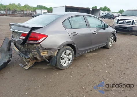 2015 Honda Civic Lx из США, поврежденный, VIN 19XFB2F59FE021237